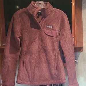 Patagonia Pullover Burgandy Polar Flece XS